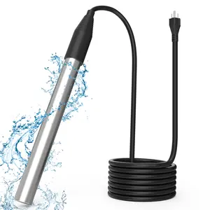1800W Rapid Heating Immersion Water Heater for Pool Bathtub,Bucket Heater with 304 Stainless Steel for Bathtub, Kitchen Sink, Stock Tank, Spa Pool, Livestock Trough & Farm Applications, Heat 5 Gallon Water in Minutes