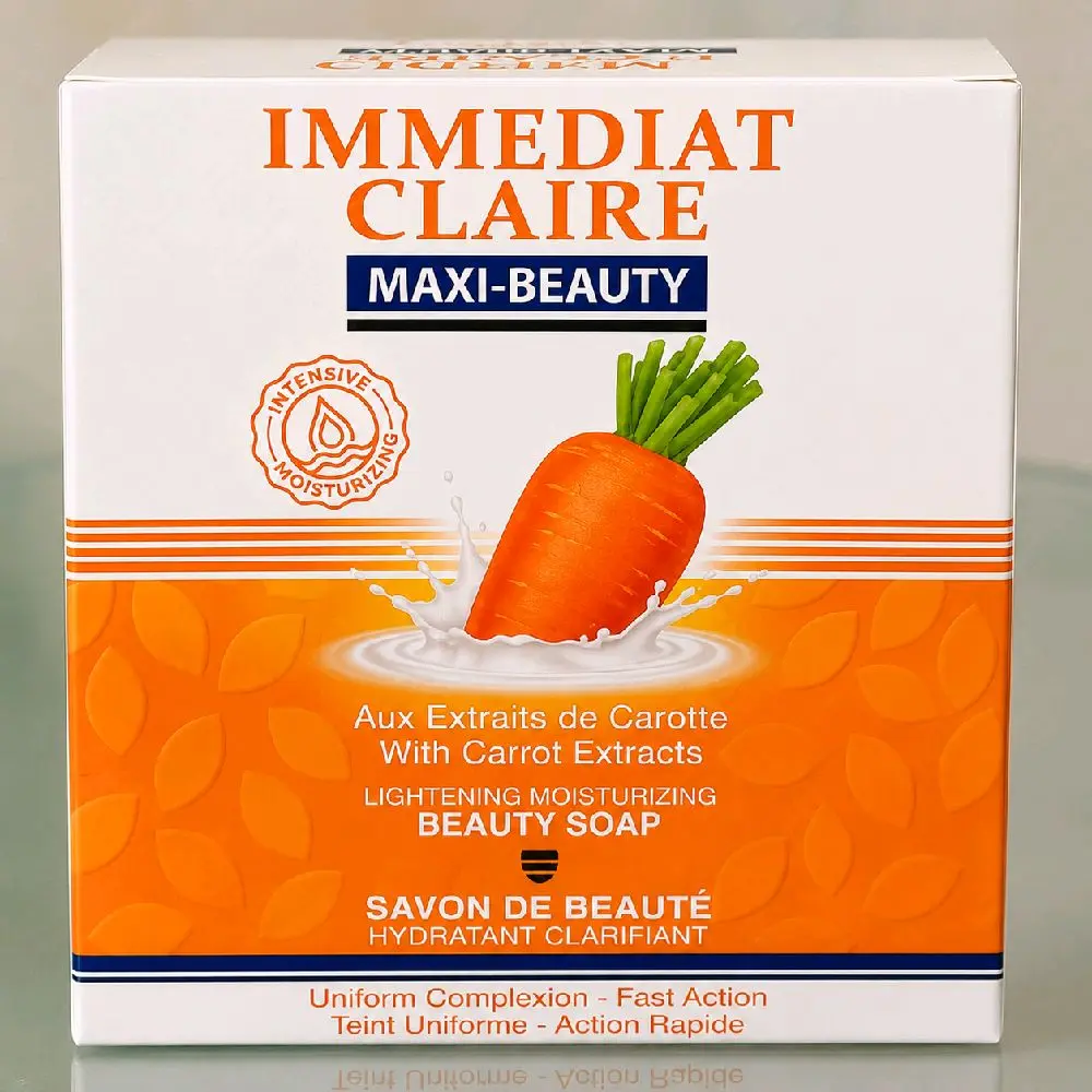 Immediat Claire Maxi-Beauty Moisturizing Beauty Soap with Carrot Extract – 200g