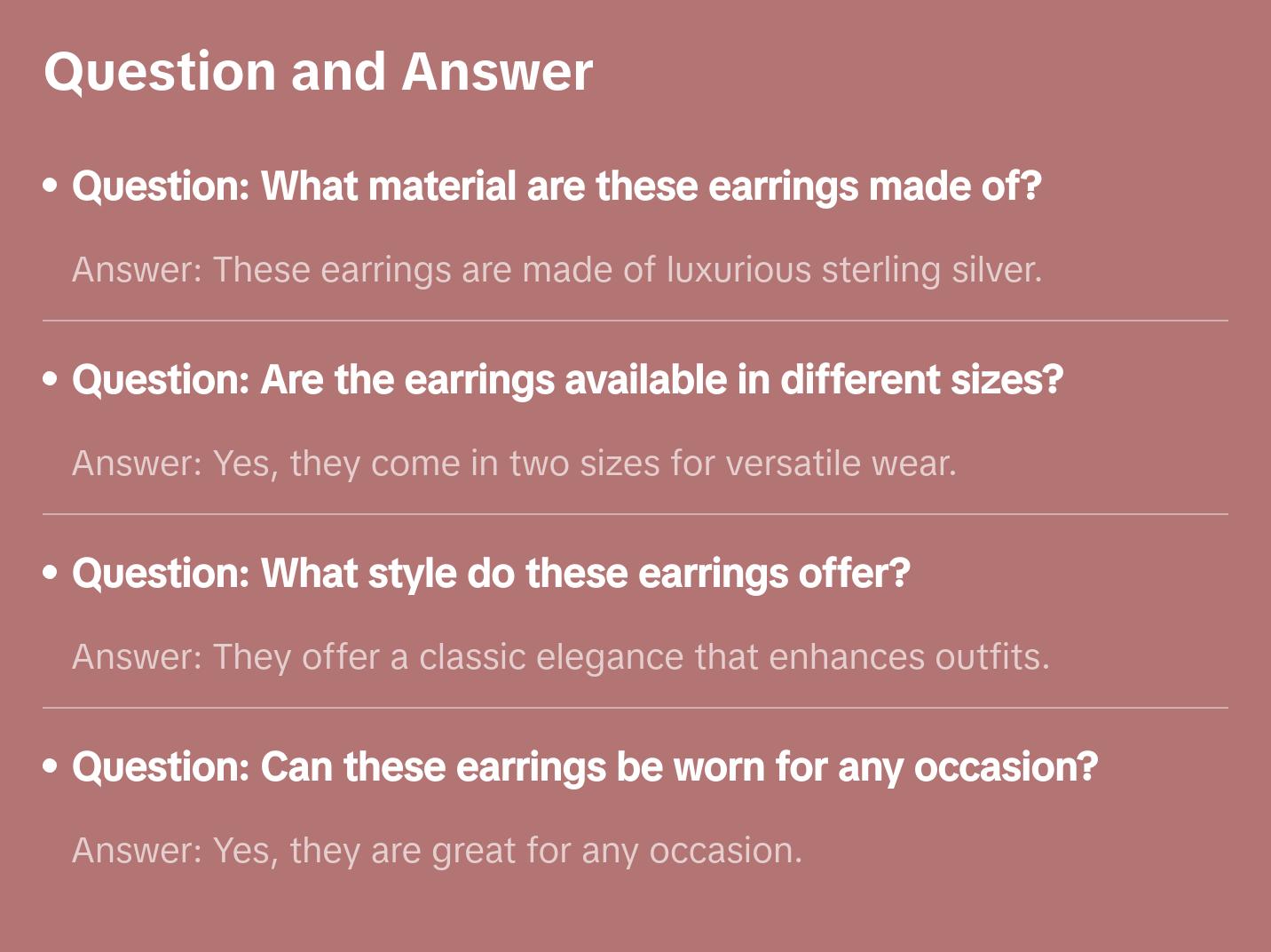 Sterling Silver Round Hoop Earring - Classic Design with Elegant Finish