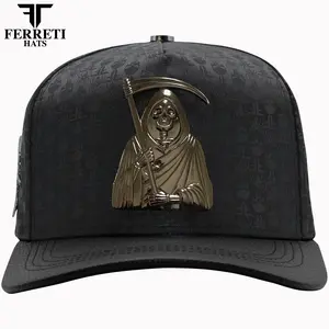 FERRETI HATS PREMIUM FT175 La Muerte Baseball Cap For Men