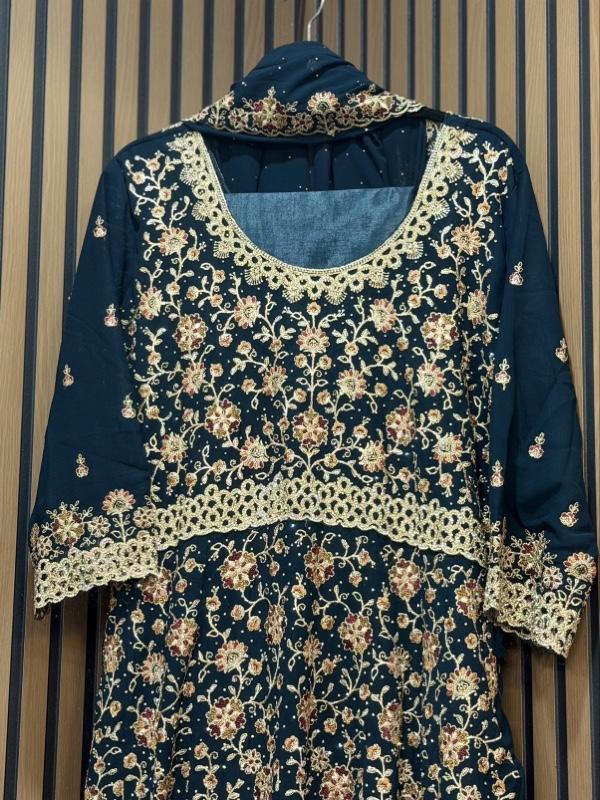 Designer Heavy Embroidered Bridal Lehenga or Anarkali Suit for Traditional Indian Weddings Women's Dress