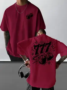 Men's Summer Round Neck Short Sleeve Top, Casual Animal Print Loose Fit T-Shirt, Fashionable Daily Wear, Unisex Gift