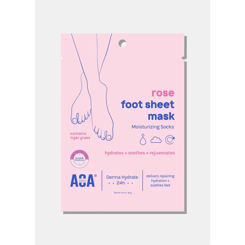 AOA Skin Rose Foot Sheet Mask