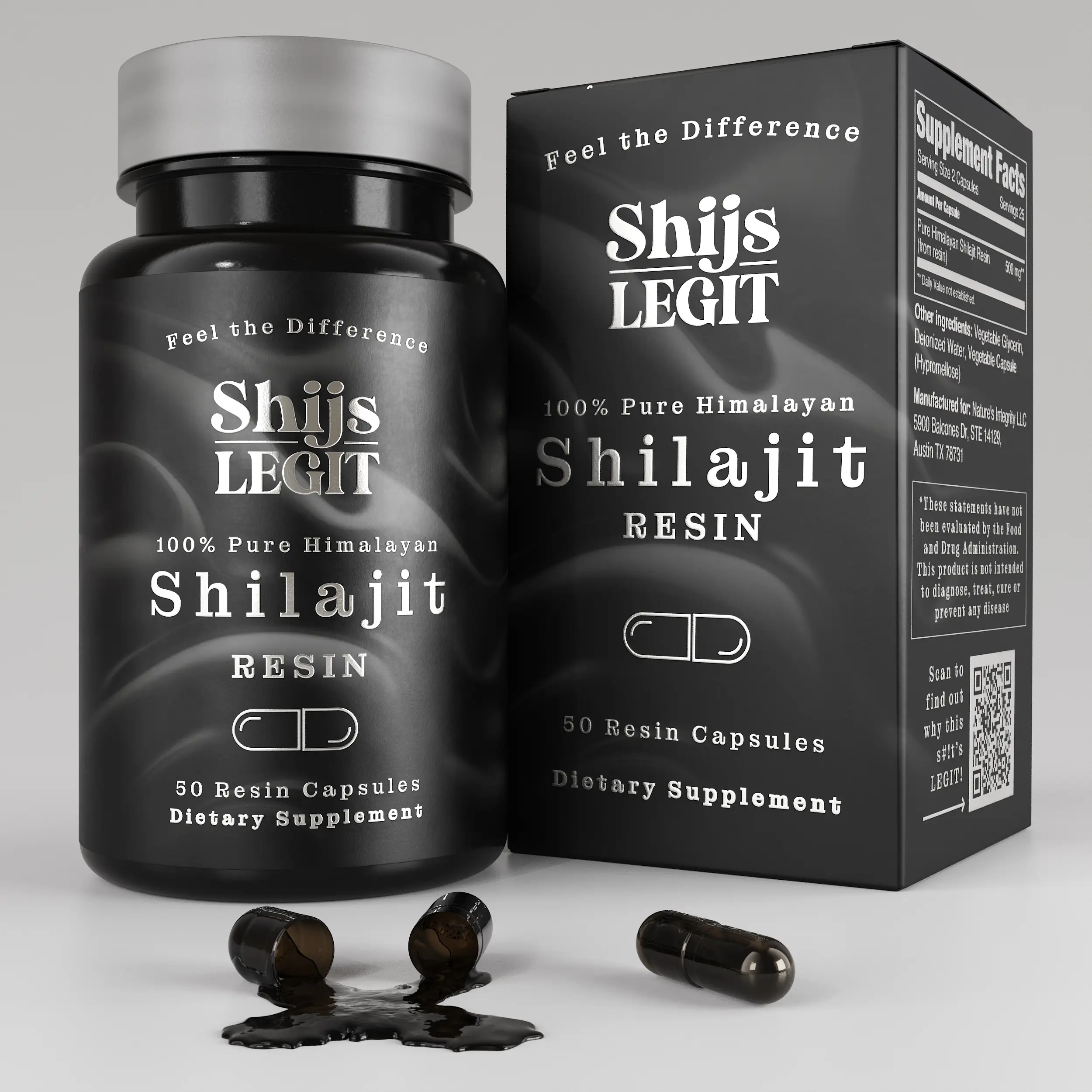Pure Himalayan Shilajit Resin Capsules – World's First Pre-Dosed | No Taste, No Smell | 85+ Micronutrients & Minerals | Energy, Clarity, Stamina | 100