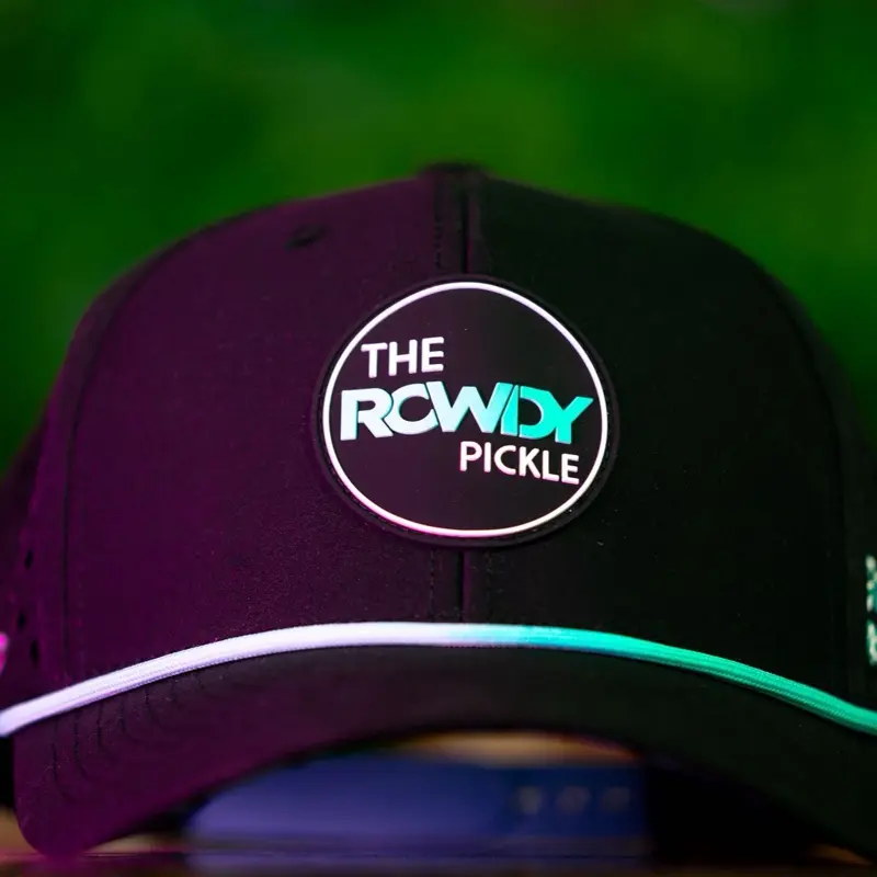 The Rowdy Pickle Jaguars Rowdy Hat with Teal and Black Color Scheme and Circular Logo Design