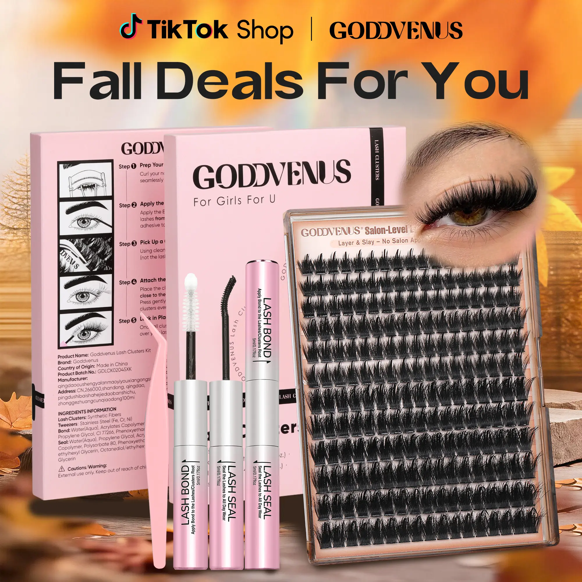 【live】Goddvenus Spiky Slay Manga Lash Clusters With Spikes Pre-Spikes Wispy Cluster Eyelash Extensions feathery Anime Eyelashes Clusters Reusable Faux Mink Fairy Individual Lash Extension D Curve 12-18mm 204 Pieces - Cosmetic, Makeup