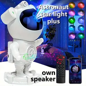 Astronaut projector with remote control LED night light, star nebula light to play music, dimmable desktop Galaxy decorative light for bedroom