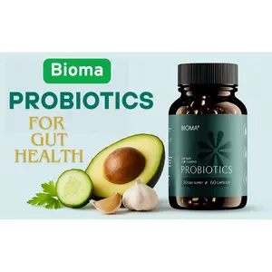 Bioma Probiotics For Digestive Health, 3 In 1 Gut Health Probiotics & Prebiotics Healthcare Fitness Edible Bathroom Supplement Dietary