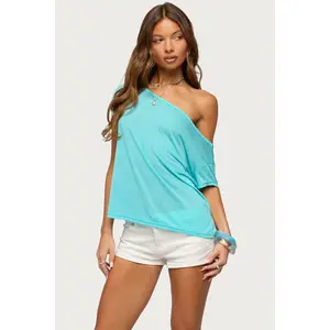 Amora Off Shoulder Sheer Top Amora Off Shoulder Sheer Top