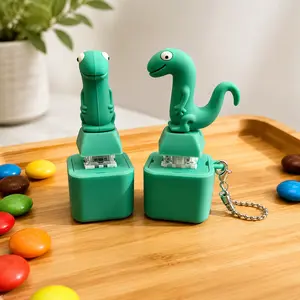 2026 New Funny Lizard Button Clicker Keychain Fidget Toy Interactive Stress Relief Gadget Realistic Sound Cute Green EDC Fidget Item for Teens Perfect Gift Everyday Carry Portable Trendy Hot Selling Accessory