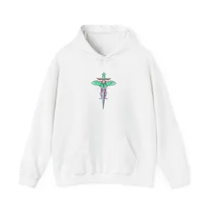 Neotrad style moth dagger hoodie