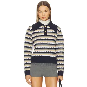 Maude Club Jones Sweater in Navy Multi