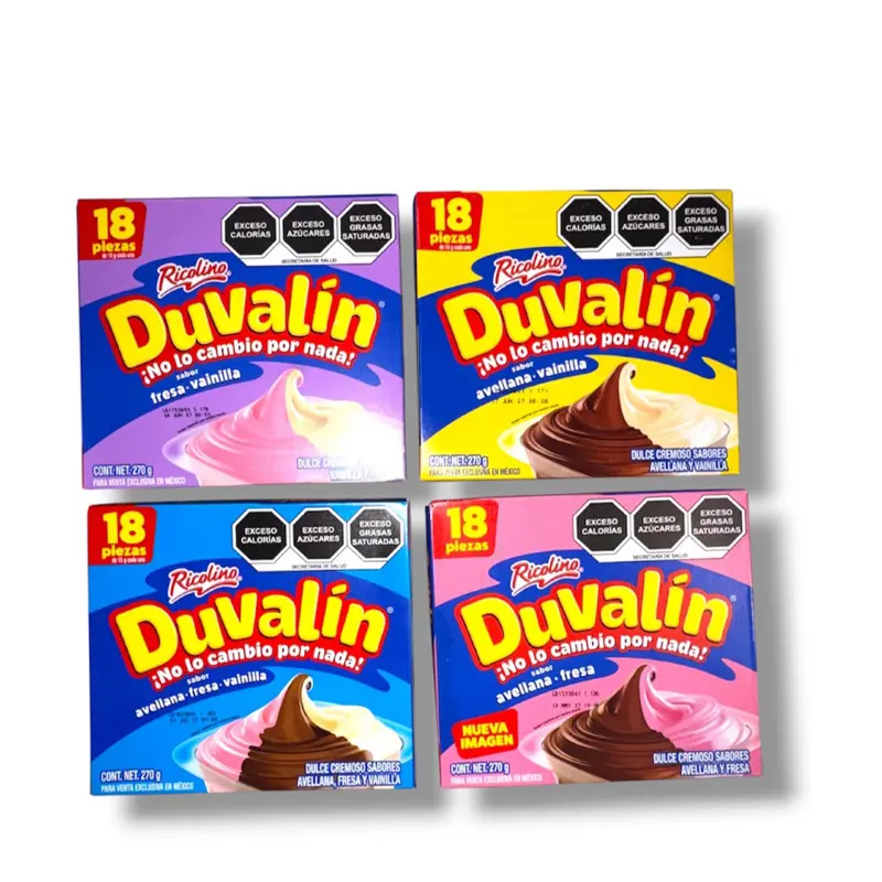Duvalin 4 pack- Stawberry, Hazelnut & Vanilla Candy