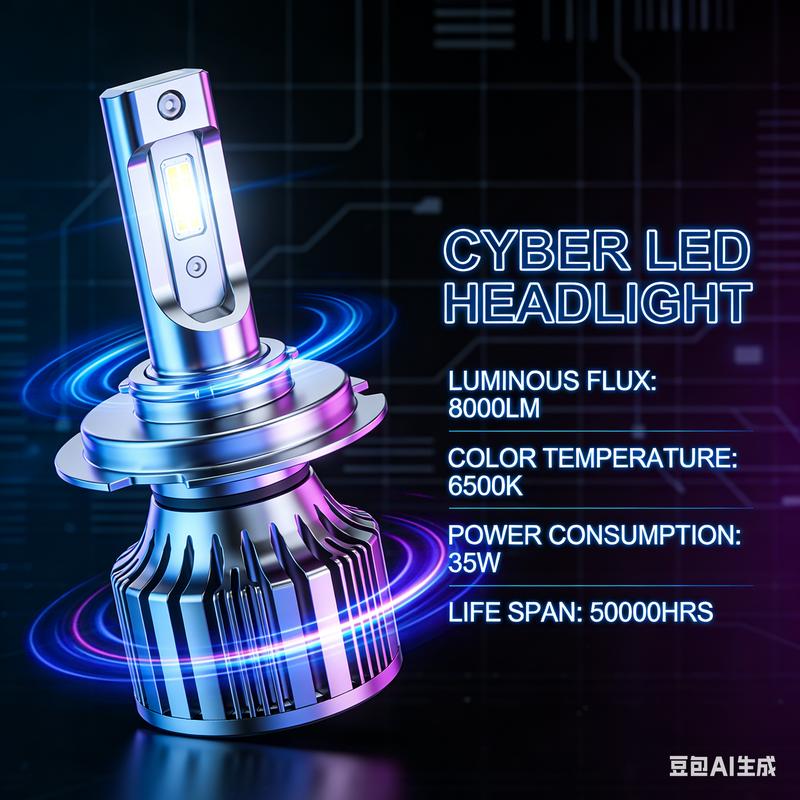 White & Crisp Vision: DOT Approved LED Headlights Kit - 6000K Brightness for Superior Night Driving Safety.