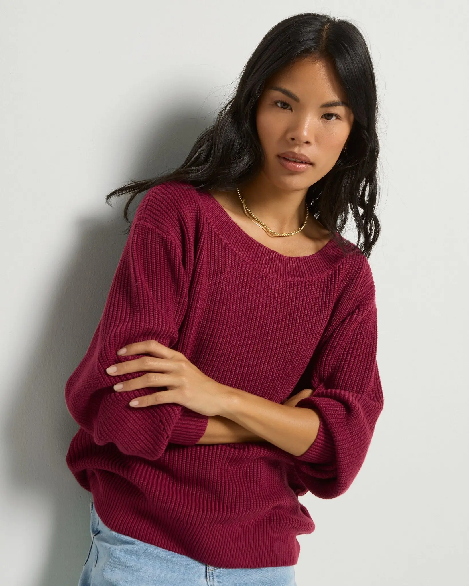 Coastal One Shoulder Sweater