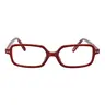 TIJN Retro Rectangle Glasses for Women Men Small Square Glasses Vintage Eyeglasses