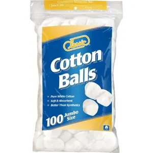 CLASSIC PURE WHITE COTTON BALLS JUMBO SIZE 100 CT.
