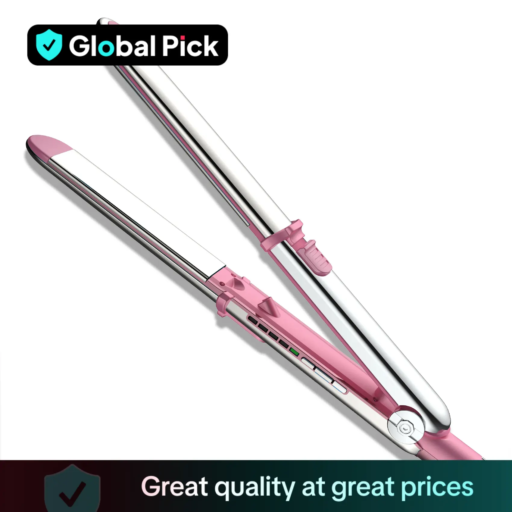 Professional Flat Iron Hair Straightener, Titanium Hair Straightening Ionic Fast Heating Hair Tools, 2 in 1 Hair Straightener Hair Curler, Hair Stylin