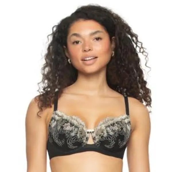 Aura Embroidered Contour Bra | Paramour by Felina Mesh Padded