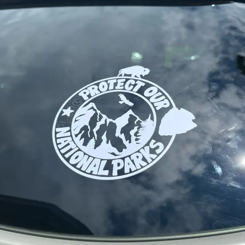 Protect Our National Parks Car Decal