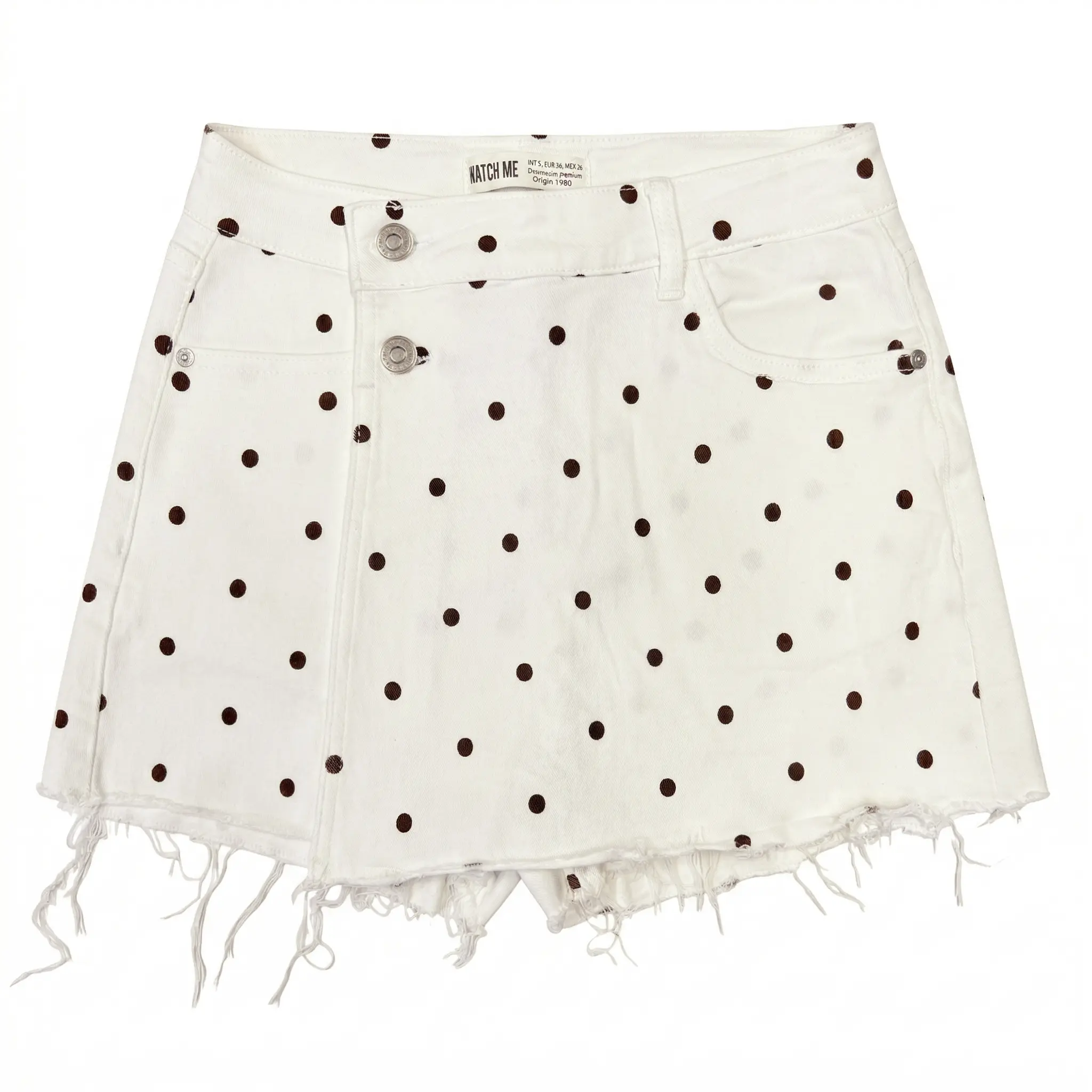 White Polka Dots