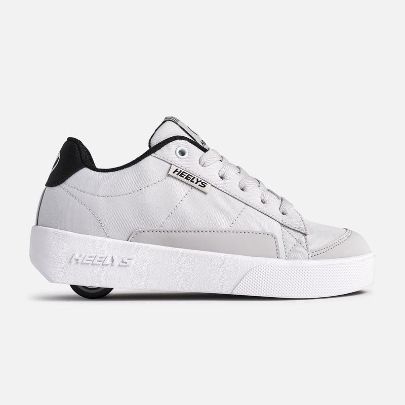 Heelys Shoes with Wheels - Digilo Closed Training Sneaker in White, Black & Gray, Ideal for Athletic and Casual Use
