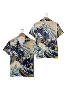 Gyarados Pokémon Hawaiian Shirt  Hawaii Shirt Pokemon Aloha Shirt