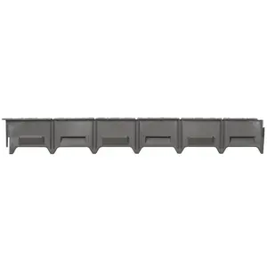 212 MAIN Versa Edge Plastic Poundable Landscaping Edging, 3 ft x 5.25 in Black Outdoor - 36-Pack, Outdoor Edging