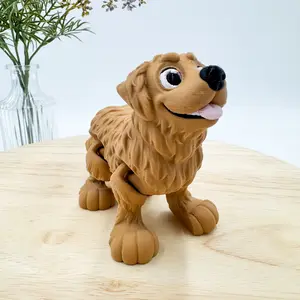3D Printed Golden Retriever Dog Figurine 3D Printed Golden Retriever Dog Figurine