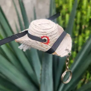 keychain Sombrero d liston negro