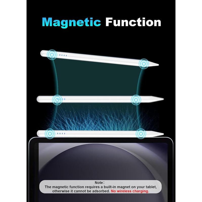 Stylus Pen for Android Tablet/Phone Pom Tips  Charge Stylus Pen for    Pencil Compatible with  A9+, ,  and Other Android Smartphone and Tablet Devices-White