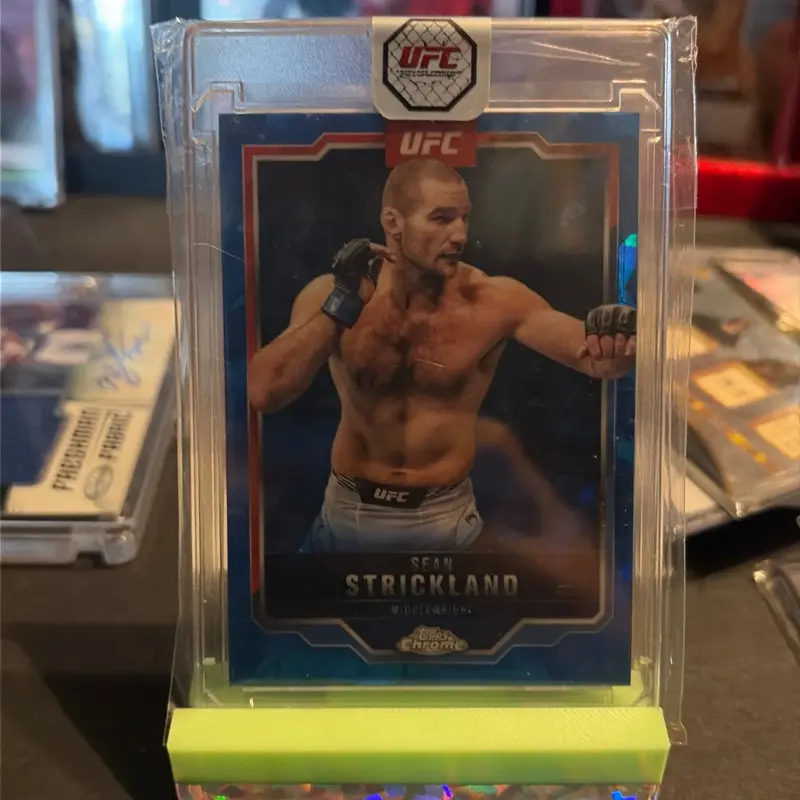 Sean Strickland Topps chrome 2025 blue sapphire Kracked Ice!