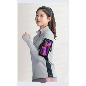 Outdoor running mobile phone arm bag sports fitness equipment wrist bag can be crossed waist hanging mobile phone storage bag