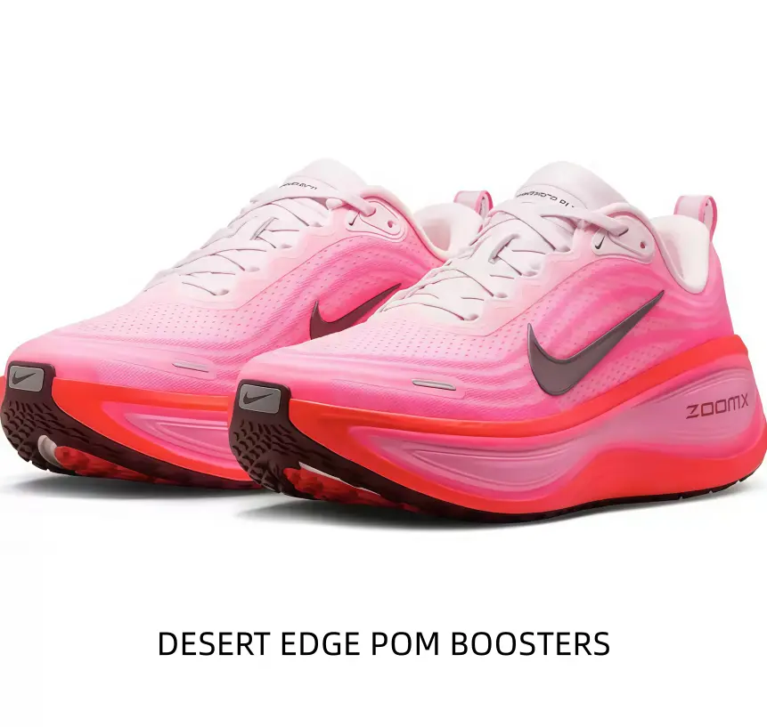 Gradient Pink Running Shoes with Neon Coral Air Cushion & Sculpted Midsole – Lightweight Breathable Sneakers for Road Runs, Gym & Urban Commute