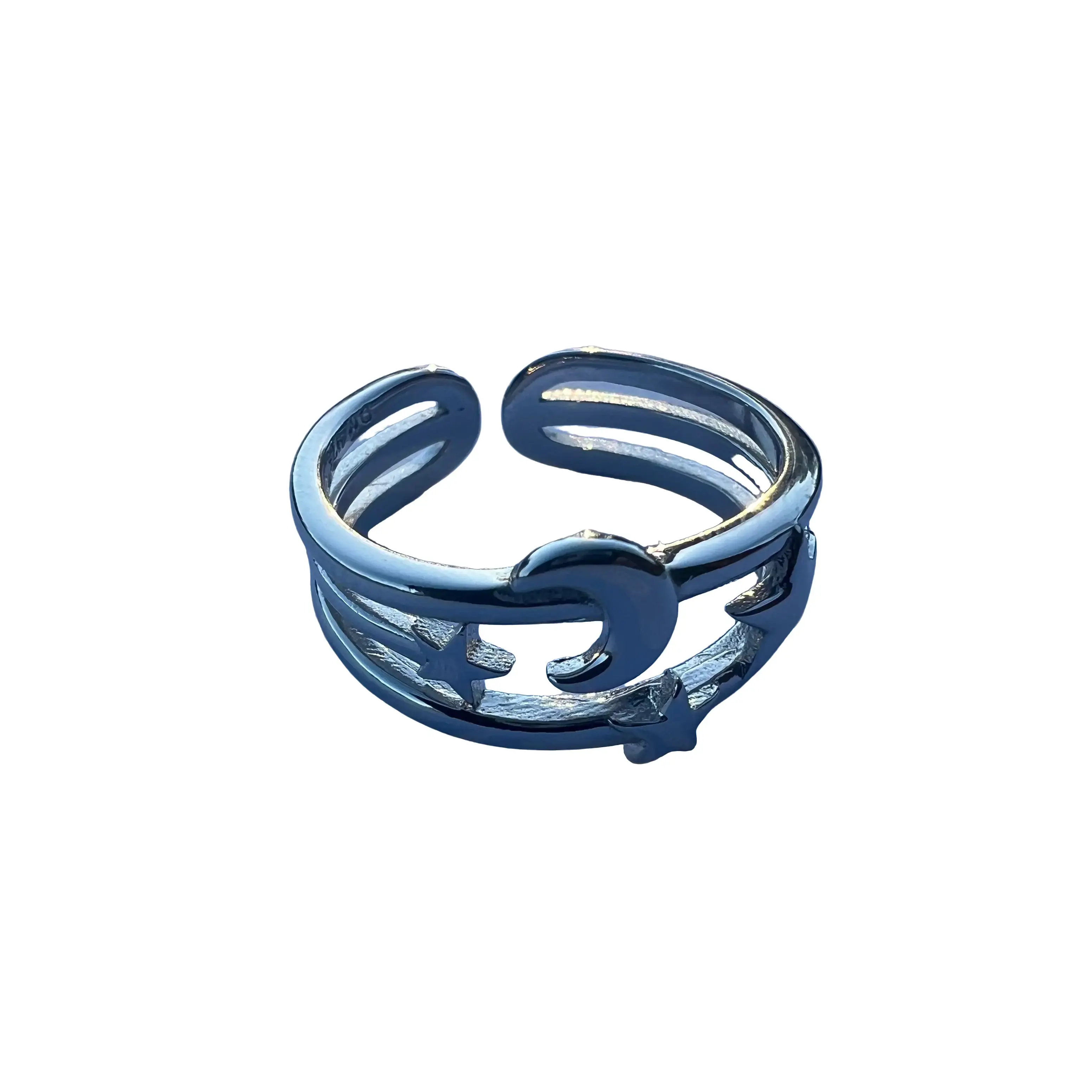 Crescent Sterling Silver Ring