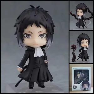 Bungo Stray Dogs Anime 893# Nakajima Atsushi Dazai Osamu Edogawa Rampo Figures Toy Cartoon Model Movable Doll Ornament Xmas Gift