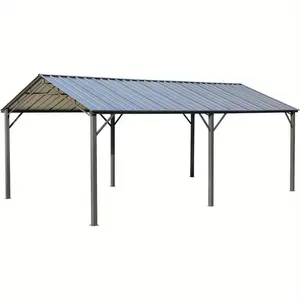 Metal Carport 10'x20' Heavy Duty, Multi-Use Shelter with Powder-Coated Steel Roof and Frame, Outdoor Carport Canopy Shelter for Car, Truck and Boat