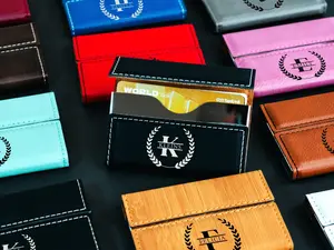 Personalized Card Holder, Unique Gift Idea for Professionals & Entrepreneurs, Elegant Business Card Holder, Custom Name Card Holder, Business Card Holder, Slim Card Holder, Engraving Business Card Holder, Leather Business Card Holder, Custom Gift