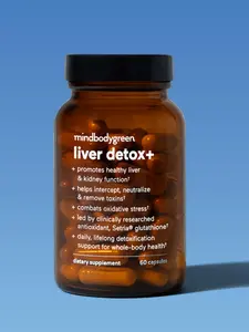 mindbodygreen Liver Detox+ - 60 Capsules for Healthy Liver & Kidney Function - Clinically Researched Antioxidant Supplement - Healthcare & Fitness Support - Dietary