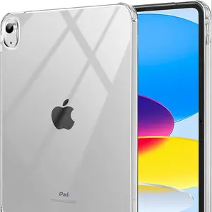 iPad Clear Soft Case, Tablet Accessories, 4-Corner Airbag Shockproof, HD Transparency Anti-Scratch, Compatible with iPad 10th 2022/5/6th 9.7inch/7/8/9th 10.2inch/Pro11 2018-2024/Air11 2024/Air4/Air5/Mini6, Tablet Protective Cover, Durable