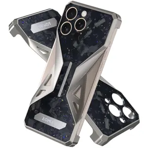 Carbon Fiber Phone Case for Iphone 16 PRO /iPhone 16 Pro Max Military-Grade Drop Cover,Sturdy Carbon Fiber for iPhone 16 Pro/ iPhone 16 Pro Max Phone case,Supports Wireless Charging fathersdaygift
