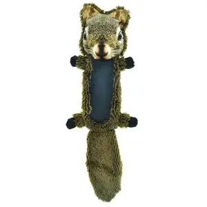 FurRealz  18 in. Flattie Ballistic Belly Squirrel Dog Toy
