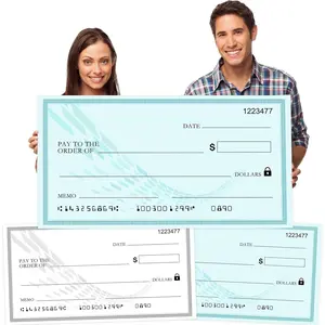 Huge 30x16 Inch Reusable Fake Big Check Perfect for Presentations Awards Donations Events
