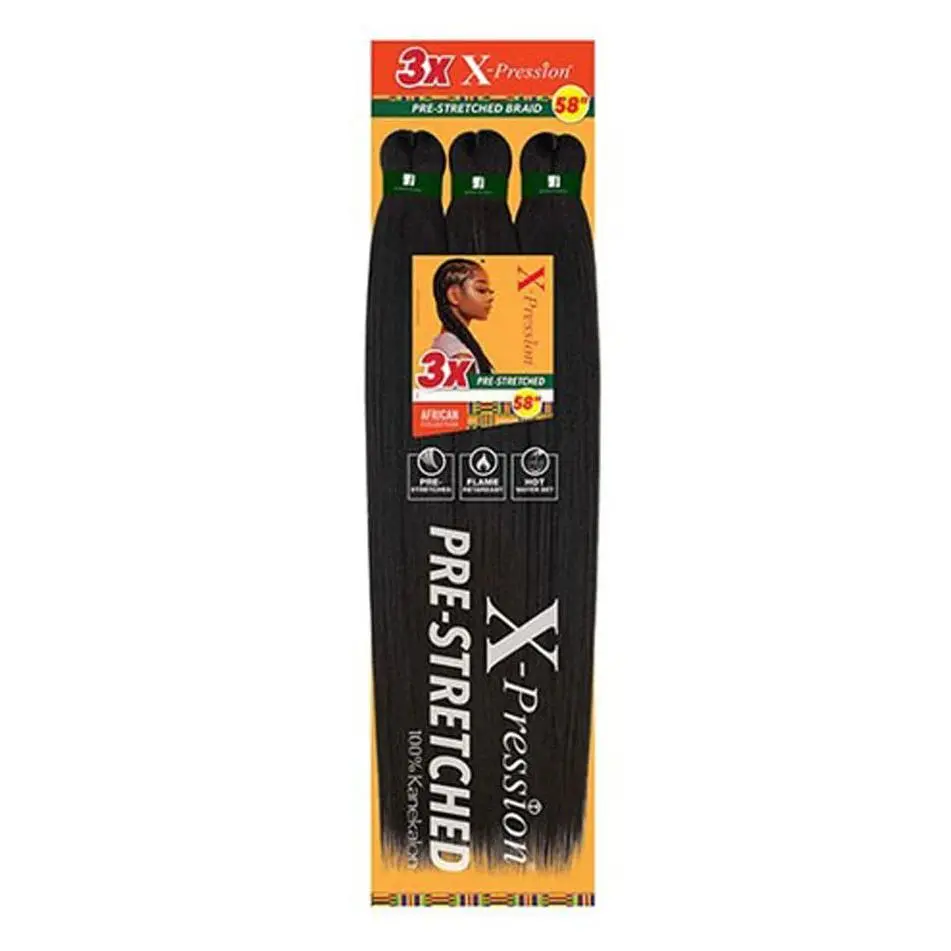 Sensationnal Braids X-Pression 3X Pre-Stretched Braid 58 inches (3-pack, #30)