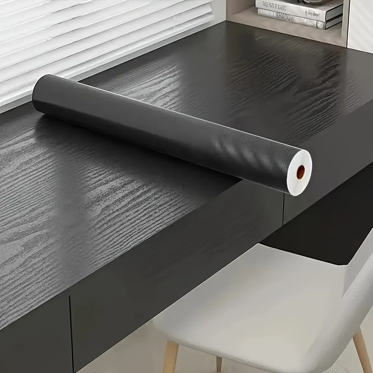 Wood Contact Paper Peel and Stick Wallpaper Self-Adhesive Removable Thick Vinyl Film Wallpaper Anti Oil Waterproof Removable Self Adhesive Wall Paper Sticker for Countertop Desk Table Cabinets