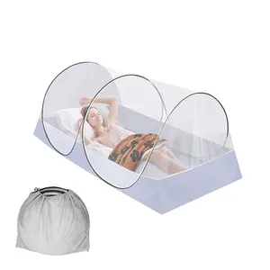 78.7x39.3x28.7in Extra Large Pop Up Mosquito Tent, Portable Foldable Mosquito Net for Bed Camping Travel Patio Cycling
