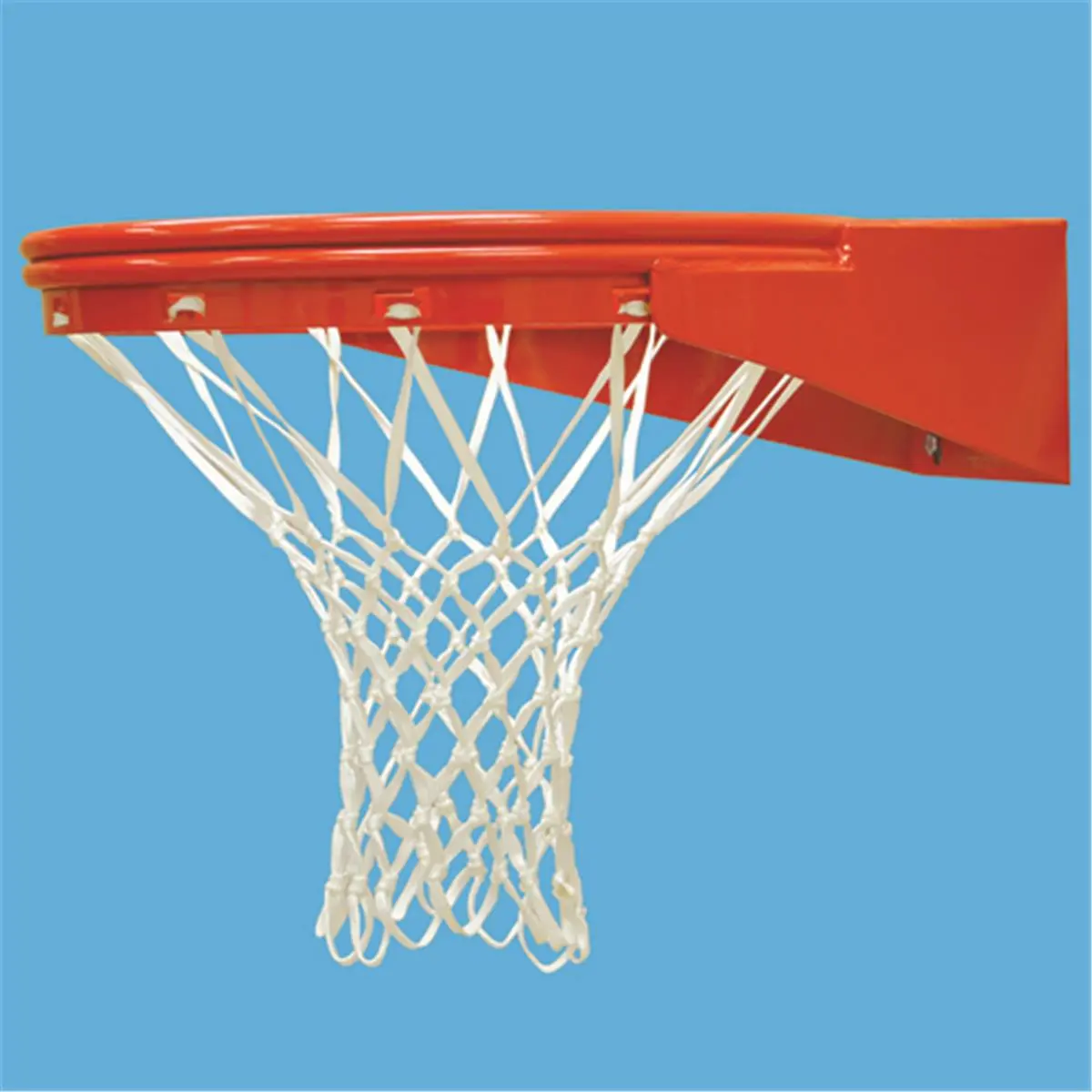 212 MAIN Heavy-Duty Basketball Rim, Solid Steel Double-Rim with Universal Hole Mount, Fixed Mounting for Outdoor Play, Powder-Coated with Nylon Net, No-Fail Net Lock, Universal Mount