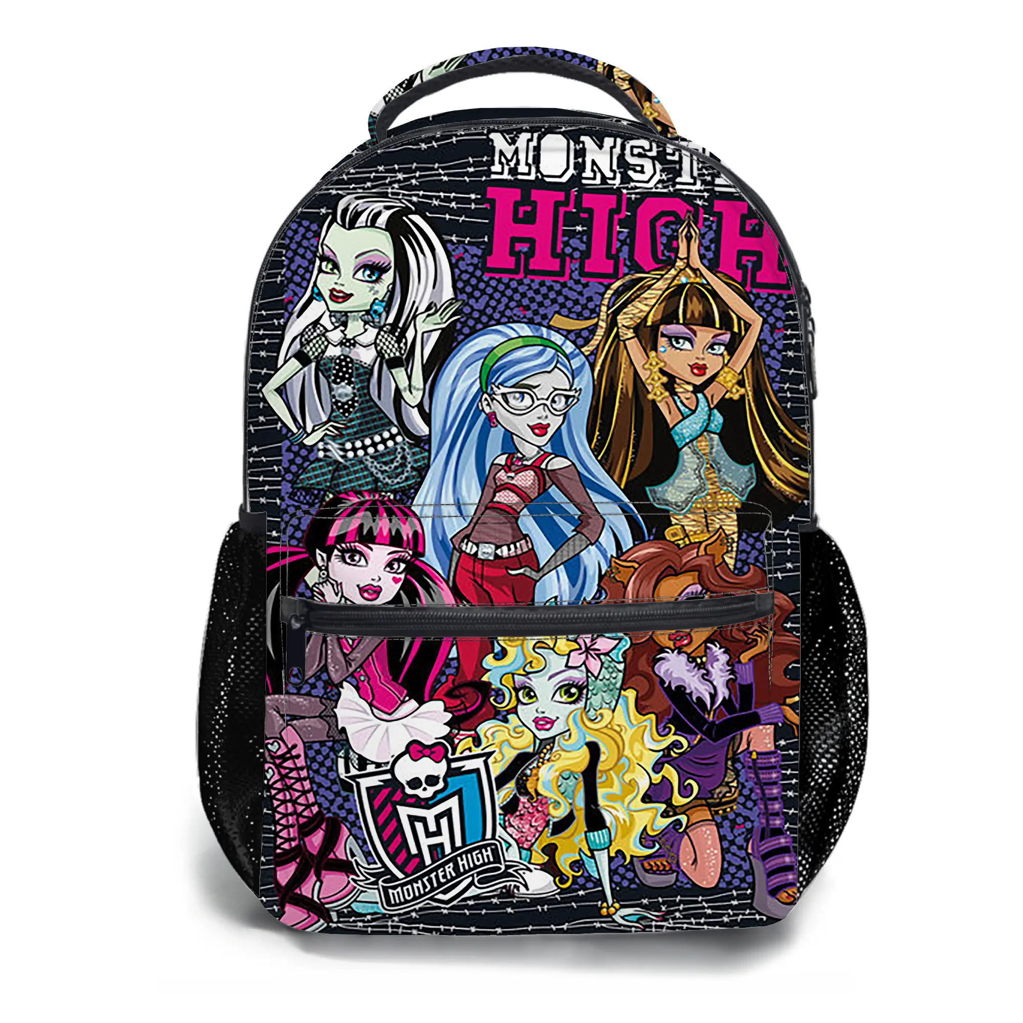 Monster-High-Backpacks for Girls, Cute School Backpack for Girls