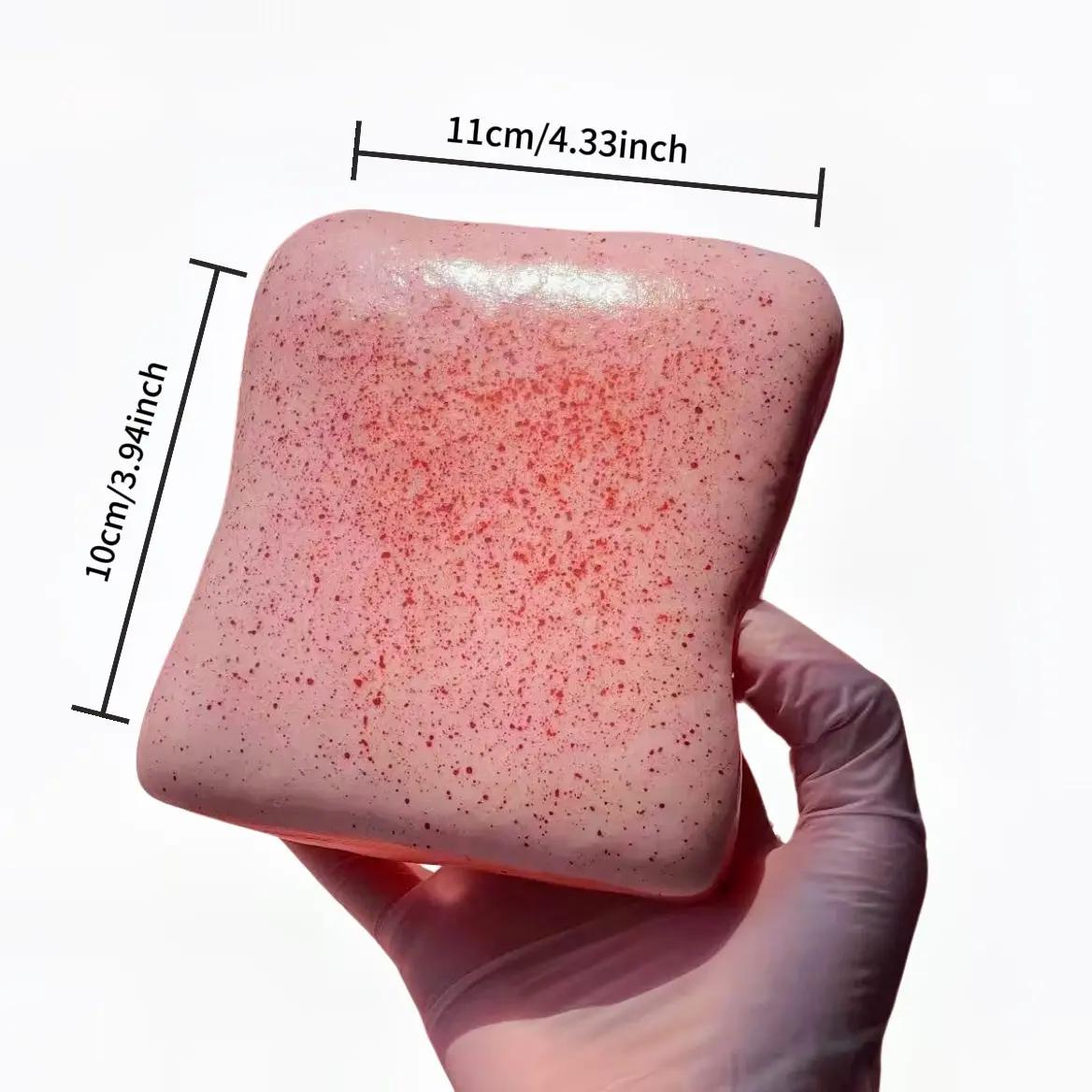 Viral Super-Soft and Fluffy Berry Toast King Ultra-Realistic Slow-Rise Squishy Toy Stress-Relief Fidget for Bread Lovers Perfect Gift Squishy Series