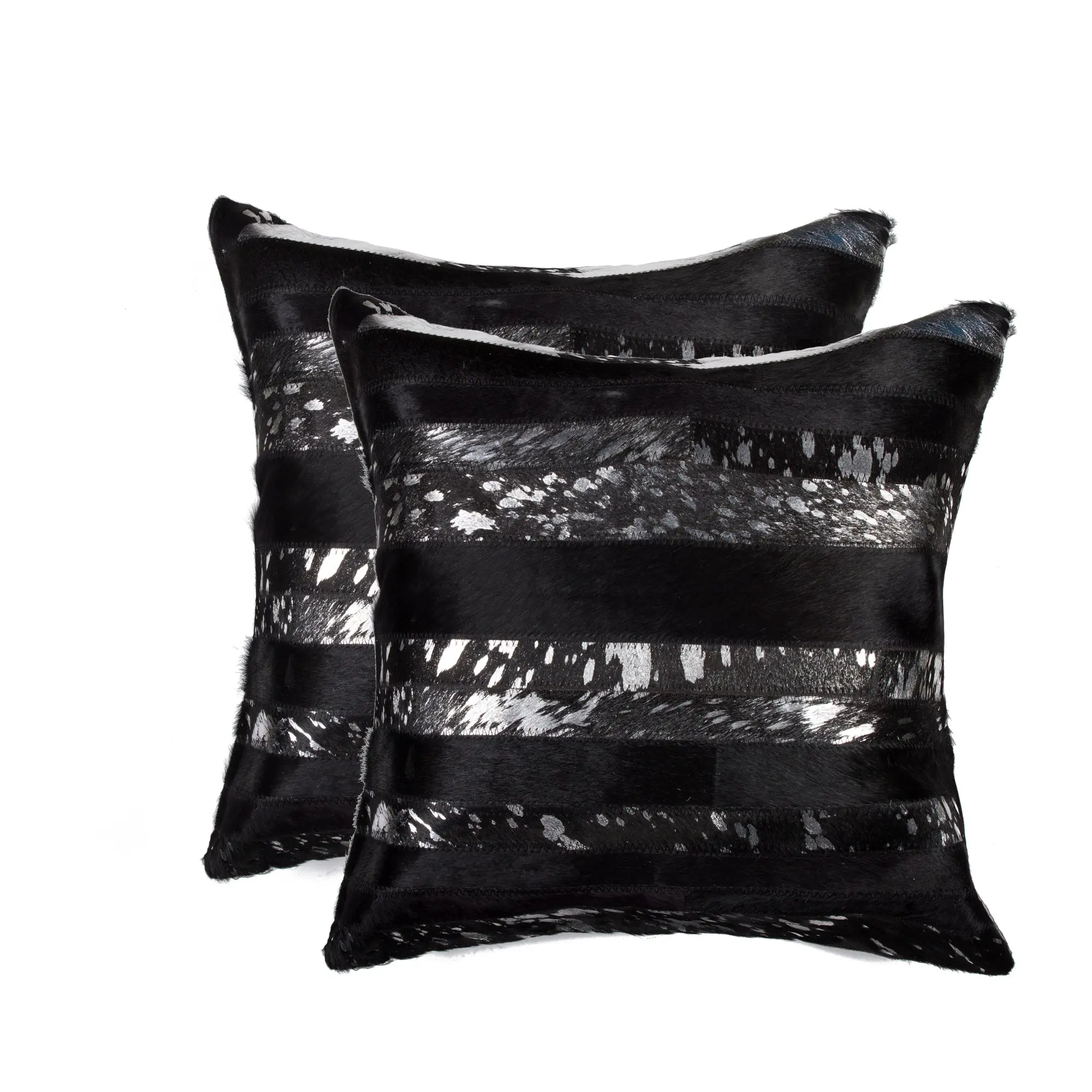 Natural Torino Madrid Scotland Cowhide Pillow | 2-Pack | 18"x18"